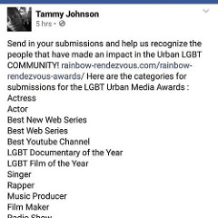 Send in your submissions and help us recognize the people that have made an impact in the #Urban LGBT #COMMUNITY! http://ift.tt/1QhJvIY Here are the categories for submissions for the LGBT Urban Media #Awards : Actress Actor Best New Web Series Best Web S