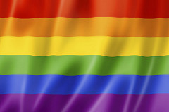 Rainbow gay pride flag